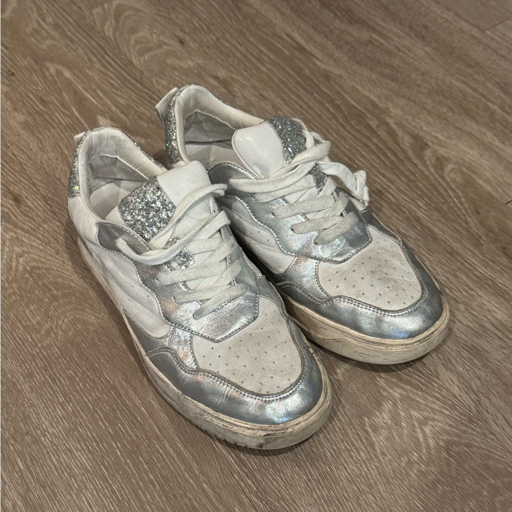 Steve Madden Silver Sneakers